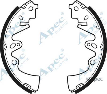 APEC BRAKING Bremžu loku komplekts SHU408